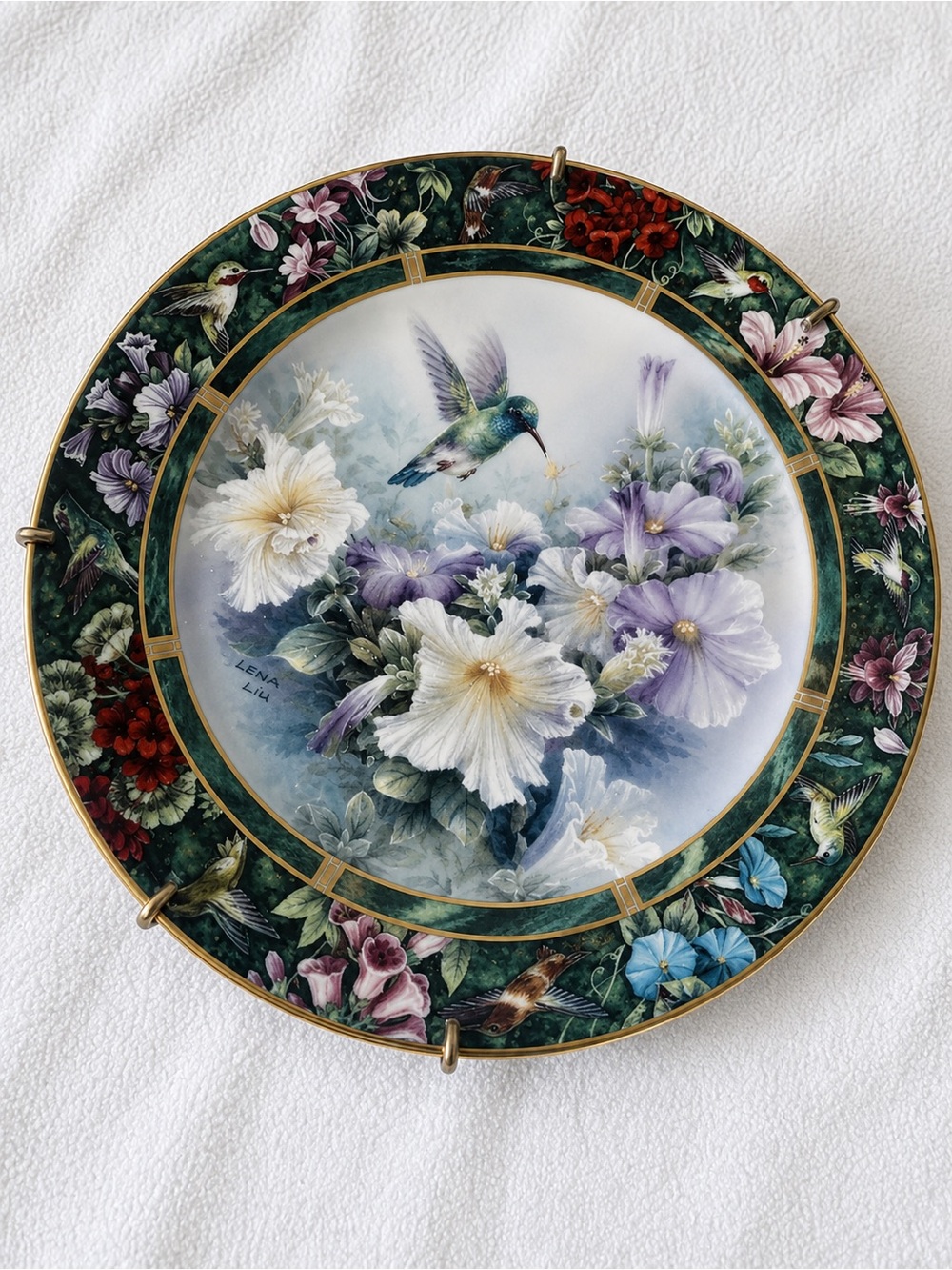 Lena Liu “The Broad Billed Hummingbird” Mini-Plate Collection #3 VTG